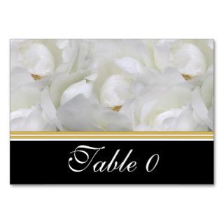 Table number Rose wedding placement Business Card Templates