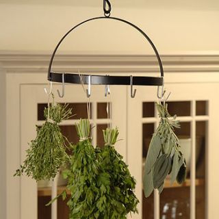 flower and herb drying wheel by freshly forked