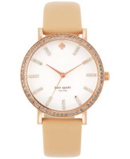 kate spade new york Watch, Womens Metro Pink Vachetta Leather Strap 34mm 1YRU0073   Watches   Jewelry & Watches