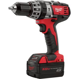 Milwaukee M18 Cordless Hammerdrill/Metal Saw Combo — 2-Tool, Model# 2698-22  Combination Power Tool Kits