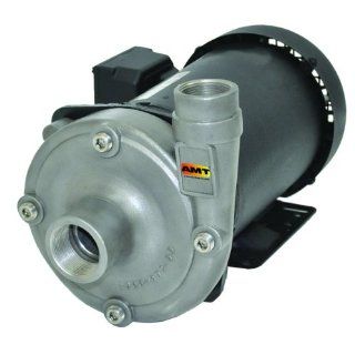 AMT Pump 490B 98 High Head Straight Centrifugal Pump, Stainless Steel, 3 HP, 3 Phase, 230/460V, Curve E, 1 1/2" NPT Female Suction, 1 1/4" NPT Female Discharge Port Industrial Centrifugal Pumps