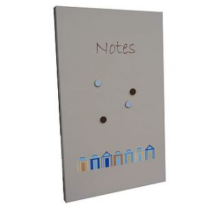 beach huts magnetic noticeboard by the magnetic noticeboard company