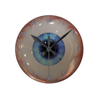 Opthamologist Eye Doctor Spooky Fun Blue Eye Clock