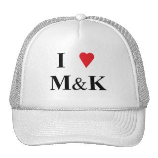 I LOVE MATT AND KIM TRUCKER HAT