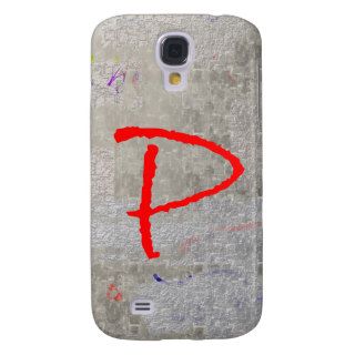 Painted Wall Graffiti Red Letter P Speck iPhone 3G Samsung Galaxy S4 Covers