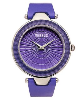 Versus by Versace Watch, Womens Sertie Violet Leather Strap 38mm 3C7210 0000   Watches   Jewelry & Watches