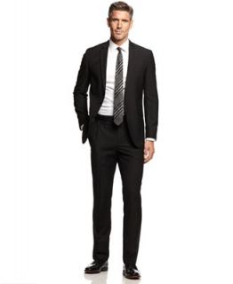 Kenneth Cole Reaction Suit, Black Stripe Slim Fit   Suits & Suit Separates   Men