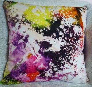 splash silk/cotton cushion cover by treefire