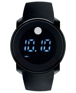 Movado Unisex Swiss Digital Bold Black Silicone Strap Watch 45mm 3600144   Watches   Jewelry & Watches