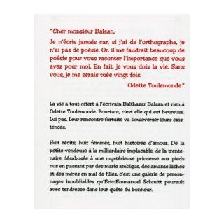 Odette Toulemonde Et Autres Histoires (Romans, Nouvelles, Recits (Domaine Francais)) (French Edition) Eric Emmanuel Schmitt 9782226173621 Books