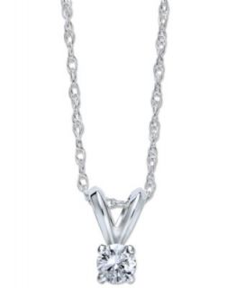 Diamond Necklaces, 10k White Gold Diamond Pendants   Necklaces   Jewelry & Watches