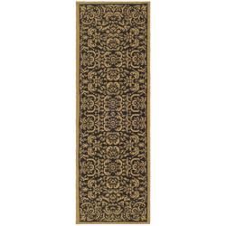 Black/ Natural Indoor Outdoor Rug (2'7x 8'2) Safavieh 3x5   4x6 Rugs