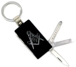 8 Function Multi Tool Mason / Masonic Logo Keychain Color Black  Other Products  