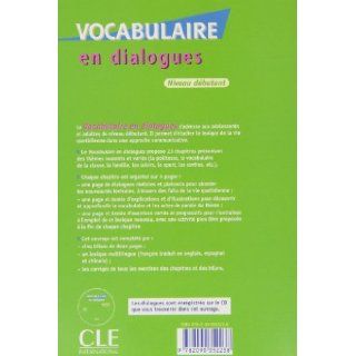 Vocabulaire En Dialogues + Audio CD (Beginner) (French Edition) Sirejols 9782090352238 Books