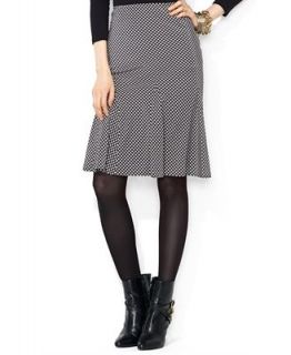Lauren Ralph Lauren Skirt, Houndstooth Silk Pleated   Skirts   Women
