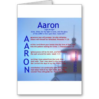 Aaron Acrostic Greeting Card