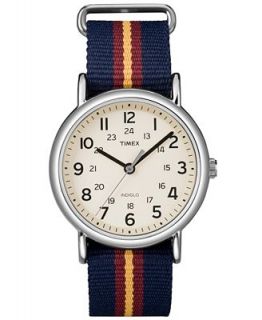 Timex Watch, Unisex Weekender Blue Pull Thru Nylon Strap 30mm T2P234UM   Watches   Jewelry & Watches