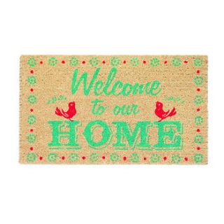 welcome to my home doormat by lover's lounge