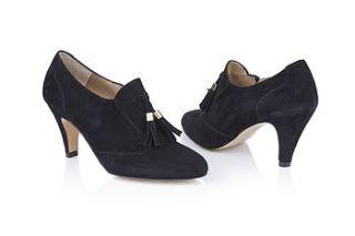 beatrice suede shoe boots by agnes & norman