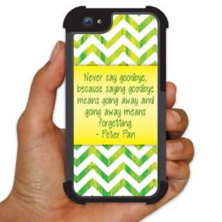 iPhone 5 BruteBoxTM Peter Pan Quote "Never Say Goodbye" Case Cell Phones & Accessories