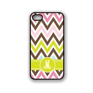 Monogrammed M Chevron Design iPhone 5 & 5S Case   Fits iPhone 5 & 5S Cell Phones & Accessories