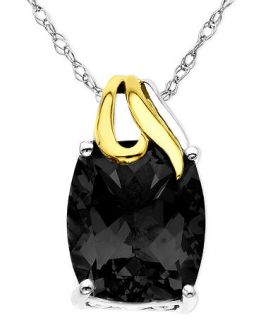 14k Gold and Sterling Silver Pendant, Onyx Overlay   Jewelry & Watches