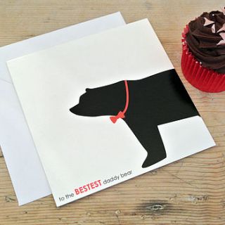 bestest daddy bear card by heather alstead design