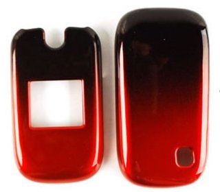 ZTE Z221 BLACK RED 2 TONE CASE ACCESSORY SNAP ON PROTECTOR Cell Phones & Accessories