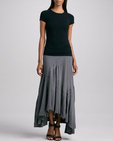 Donna Karan Sheer Bias Maxi Skirt
