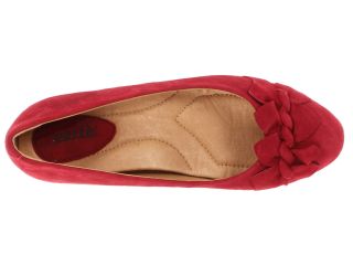 Earth Teaberry Deep Red Suede