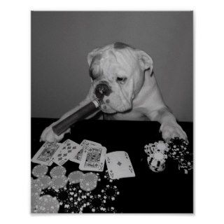 poker face print