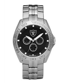 Fossil Mens Oakland Raiders Stainless Steel Bracelet Watch NFL1171   Watches   Jewelry & Watches