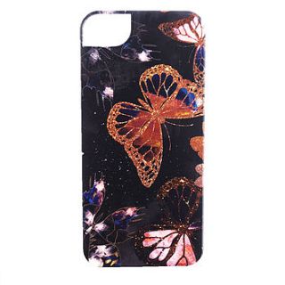 dark galactic butterfly iphone five case by nikki strange