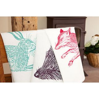 country critter tea towels by twig