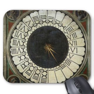 Clock in the Duomo by Uccello, Renaissance Art Mouse Pads