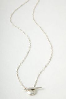 moon small silver necklace by corinne hamak