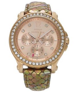 Juicy Couture Watch, Womens Pedigree Bronze Iridescent Embossed Leather Strap 38mm 1901065   Watches   Jewelry & Watches