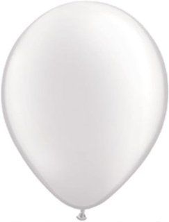 Qualatex Biodegradable 11 Inch Helium Quality White Balloons   MADE IN THE USA   (Package of 100) Toys & Games