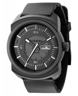 Diesel Watch, Black Polyurethane Strap 47mm DZ1262   Watches   Jewelry & Watches