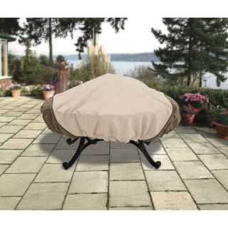 Classic Accessories Fire Pit Cover — Fits Round Pits, Large, Pebble, Model# 72942  Patio Furniture Covers