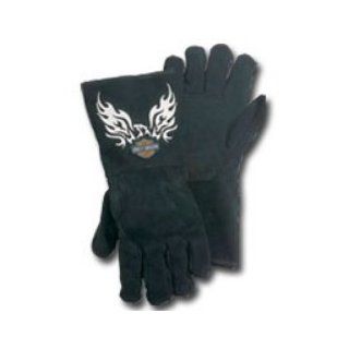 Harley Davidson Flaming Eagle Welders Glove   Large Automotive
