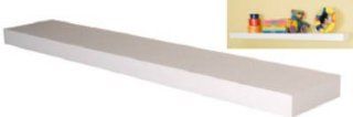 The 29 Silhouette Floating Shelf (White) (28.75"W x 5.75"D x 1.25"H)   Shelving Hardware