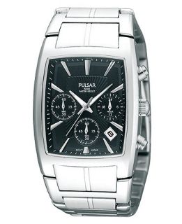 Pulsar Watch, Mens Chronograph Stainless Steel Bracelet 34mm PT3117   Watches   Jewelry & Watches