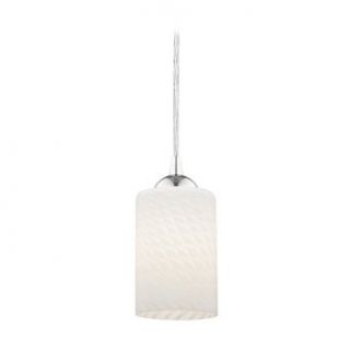 Modern Mini Pendant Light with White Art Glass Cylinder Shade   Ceiling Pendant Fixtures  