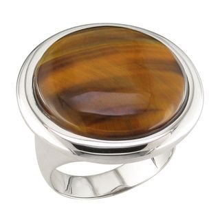 Sterling Silver Yellow Tiger's Eye Ring Sterling Silver Rings