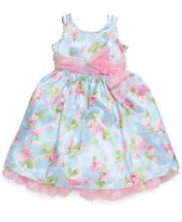 Nannette Little Girls Printed Shantung Dress   Kids
