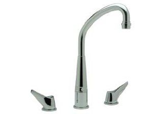 Elkay LKD232S 12 7/8" Concealed Mount Double Handle Kitchen Faucet (Low Lead Compliant), Chrome Kitchen & Dining