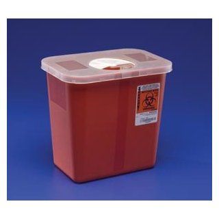 Kendall Sharps Container with Rotor Lid   2 Gallon Health & Personal Care