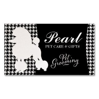 311 Pearl the Poodle Pet Grooming Business Card Templates