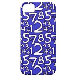 Crazy Numbers   Blue iPhone 5/5S Case